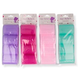 Wałki do włosów na rzepy 4szt. śr.4cm.