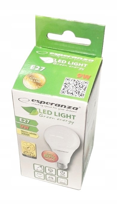 Żarówka led kula E27 9W ~ 60W 740LM