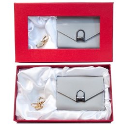 Zestaw prezentowy portfel i brelok mix kolorów