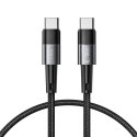 Kabel przewód USB-C UltraBoost PD 100W 5A 0.25m - szary