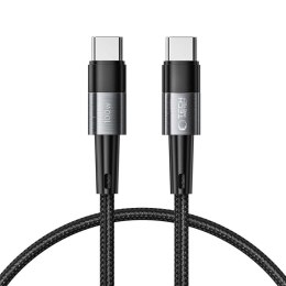 Kabel przewód USB-C UltraBoost PD 100W 5A 0.25m - szary