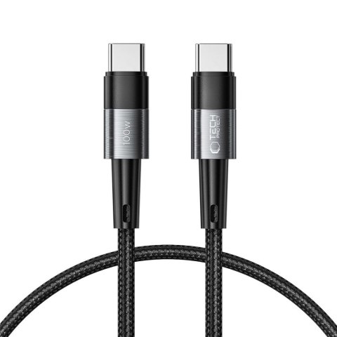 Kabel przewód USB-C UltraBoost PD 100W 5A 0.25m - szary