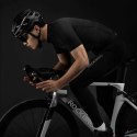 Koszulka rowerowa rozpinana z krótkim rękawem XXXL - czarna