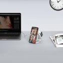 Ładowarka indukcyjna 3w1 na smartfon Apple Watch AirPods MagSafe - szara
