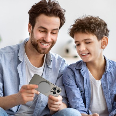 Ładowarka indukcyjna z kablem USB-C MagSafe - srebrna