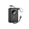 Powerbank 10000mAh z kablami USB-C / Lightning czarny