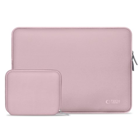 Torba pokrowiec Neoslim na laptopa 13-14'' + etui na akcesoria - różowa