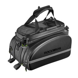 Torba rowerowa z rozkładanymi kieszeniami na bagażnik 35 l - czarna