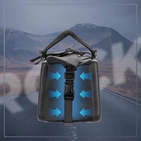 Torba sportowa i rowerowa mocowana na bagażnik 11.6l - czarna