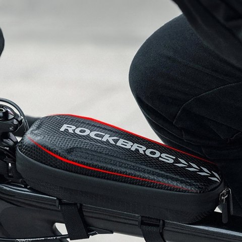 Torba wodoodporna na kierownicę lub ramę roweru hulajnogi 2 l - czarna