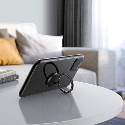 Uchwyt ring podstawka do smartfona Magnetic Phone Ring - różowy