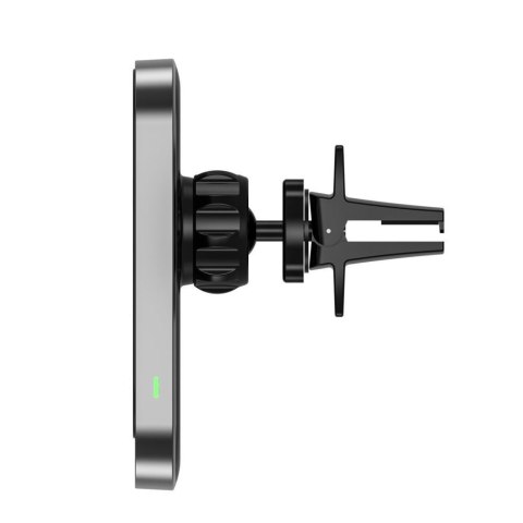 Uchwyt samochodowy magnetyczny na smartfona CW19 z ładowarką na kratkę MagSafe 15W - czarny