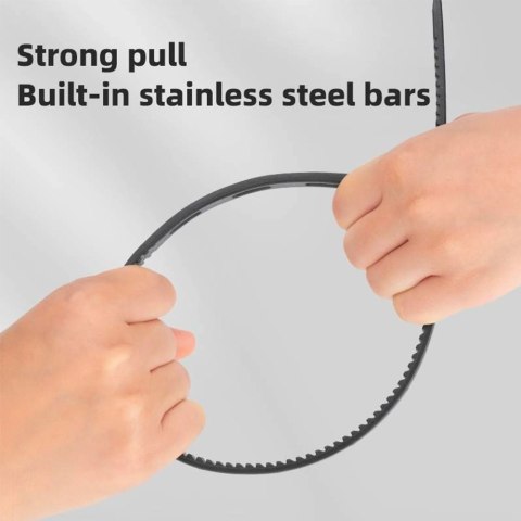 Zapięcie rowerowe na kask rowerowy zamek na szyfr 0.5m - czarne