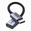 Adapter przejściówka jednokierunkowa DisplayPort - HDMI 4K 30Hz - czarny