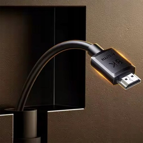 Kabel przewód HDMI do telewizorów monitorów projektorów 8K 60Hz 3m - czarny