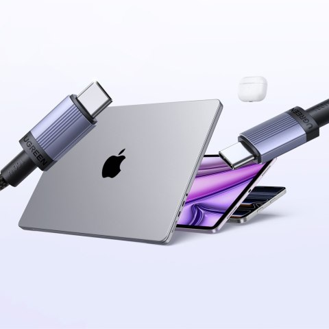 Kabel przewód USB-C PD 100W 5A 2m - czarny