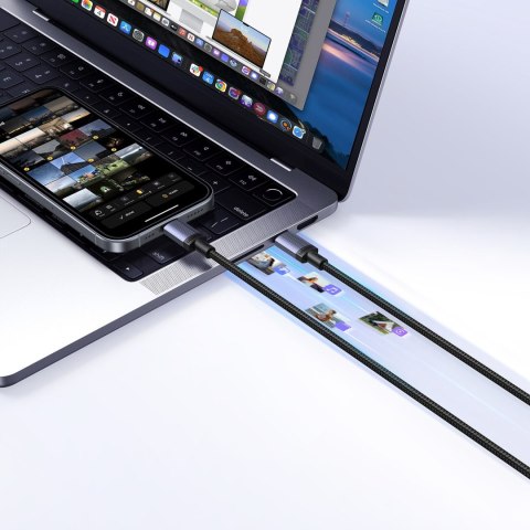 Kabel przewód USB-C PD 240W 3m - czarny