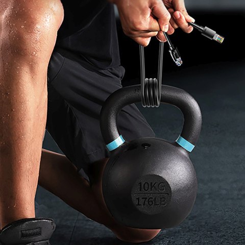 Kabel sieciowy Ethernet Cat 6 F/UTP RJ45 8m - czarny