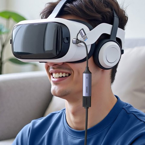 Karta przechwytująca do nagrywania streamingu obrazu USB-A/C - HDMI 4K - szara