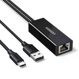 Karta sieciowa zewnętrzna USB-C do RJ45 10/100 Mb/s - czarna