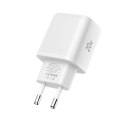 Ładowarka sieciowa USB-A USB-C z kablem USB-C iPhone Lightning NCA20 PD QC 20W - biała