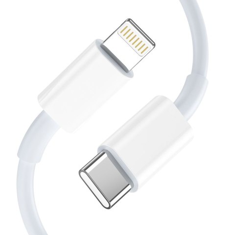 Ładowarka sieciowa USB-A USB-C z kablem USB-C iPhone Lightning NCA20 PD QC 20W - biała