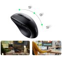 Myszka bezprzewodowa ergonomiczna optyczna 5 przycisków 1600 DPI - czarna