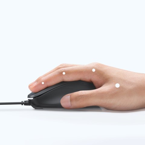 Myszka przewodowa optyczna 1200 DPI - czarna