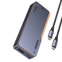 Obudowa na dysk M.2 NVMe SSD z chłodzeniem aktywnym USB4 40Gb/s - szara