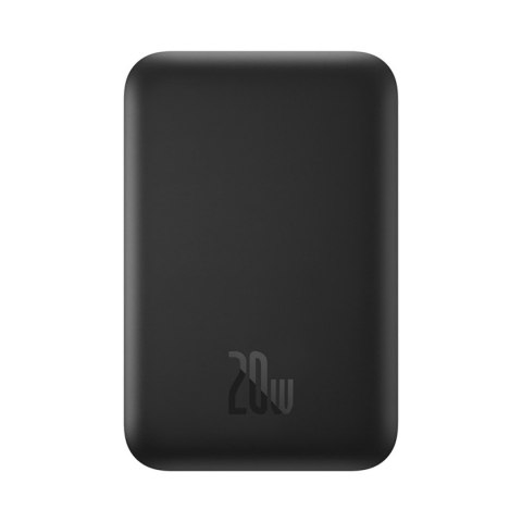 Powerbank indukcyjny 6000mAh 20W z kablem USB-C Magnetic Mini Air - czarny