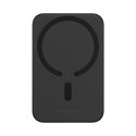 Powerbank indukcyjny 6000mAh 20W z kablem USB-C Magnetic Mini Air - czarny