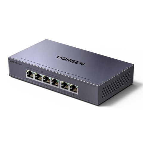 Switch przełącznik sieciowy Ethernet 6-Portowy 1Gb/s z PoE - szary