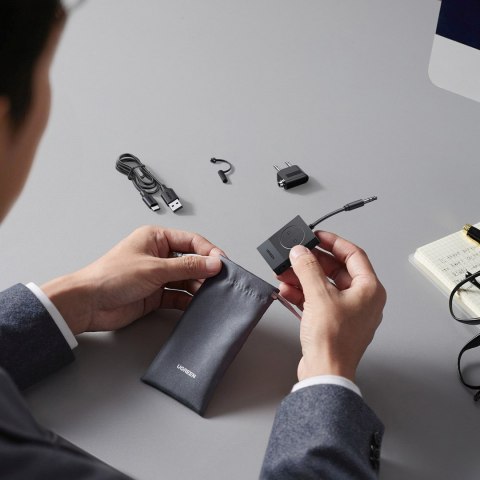 Transmiter nadajnik audio dźwięku Bluetooth 5.4 - czarny