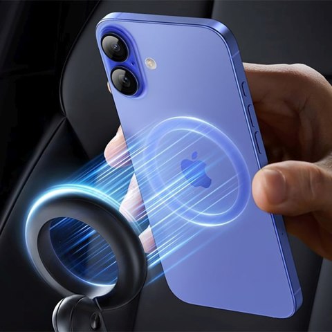 Uchwyt samochodowy do smartfona na kratkę nawiewu MagSafe - czarny