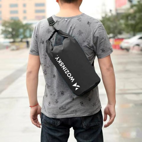 Worek torba wodoodporna outdoor na kajak SUP 20l - czarny