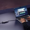 Zewnętrzna karta sieciowa USB-C - RJ45 5Gb/s - szary