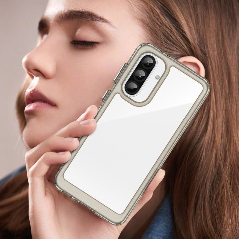 Etui pokrowiec z elastyczną ramką do Samsung Galaxy A56 Outer Space Case - półprzezroczyste