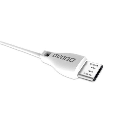 Kabel przewód USB-A - MicroUSB L4M 2.4A 1m - biały