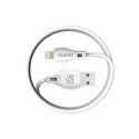 Kabel przewód USB-A - MicroUSB L4M 2.4A 1m - biały