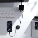 Kabel przewód zwijany USB-C Free2Pull 60W 1m - czarny