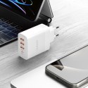 Ładowarka sieciowa USB-A USB-C PD QC 20W - biała