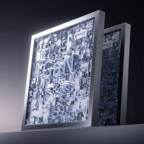 Ładowarka sieciowa USB-A USB-C z kablem USB-C GaN PD 30W - biała