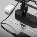 Ładowarka sieciowa USB-A USB-C z kablem USB-C GaN PD 30W - biała