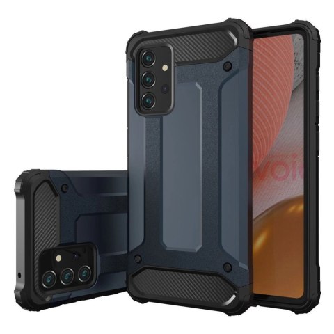Pancerne hybrydowe etui pokrowiec na Samsung Galaxy A56 Hybrid Armor - niebieskie