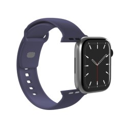 Pasek silikonowy na Apple Watch 44/45/46/49mm Icon - granatowy