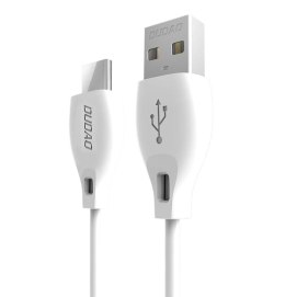 Przewód kabel USB-A - USB-C 2.1A 1m - biały