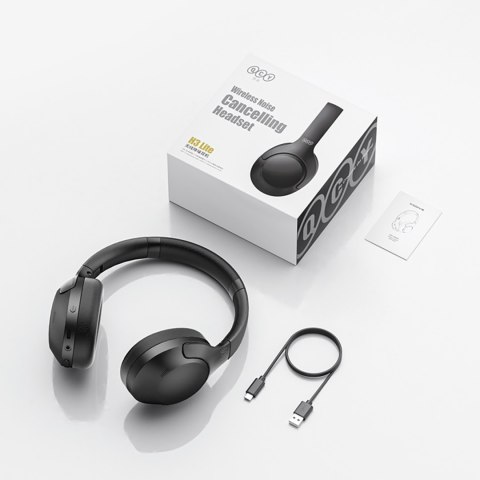 Słuchawki bezprzewodowe nauszne H3 Lite ANC Bluetooth - czarne