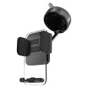 Uchwyt samochodowy do smartfona z przyssawką na deskę rozdzielczą - czarny