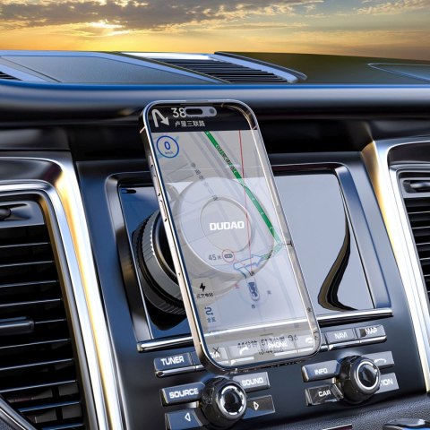 Uchwyt samochodowy do smartfona z przyssawką na szybę deskę MagSafe - czarny