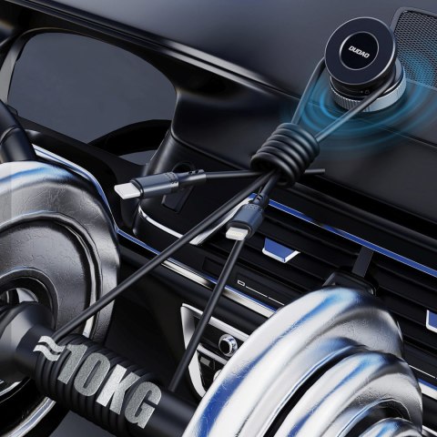 Uchwyt samochodowy do smartfona z przyssawką na szybę deskę MagSafe - czarny